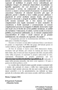, Maurizio Sarlo .Comunicato CE La Coalizione Etica (CE) lancia un comunicato per salutare un anniversario che fa onore agli Italiani, COEMM