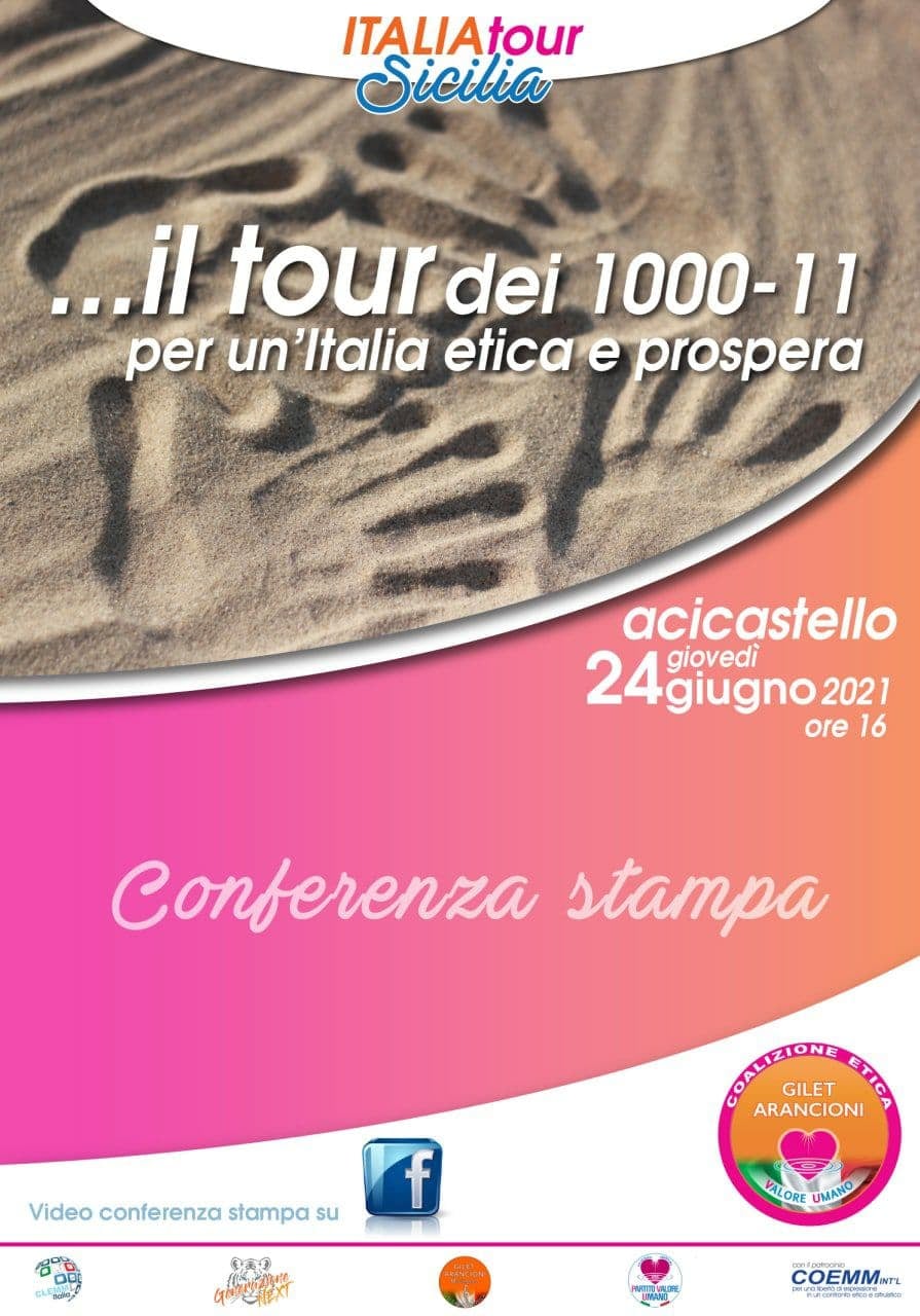 , &#x1f1ee;&#x1f1f9; ITALIA Tour &#x1f1ee;&#x1f1f9; Sicilia &#8230;Il Tour dei 1000-11 per un&#8217;Italia Etica e Prospera, COEMM