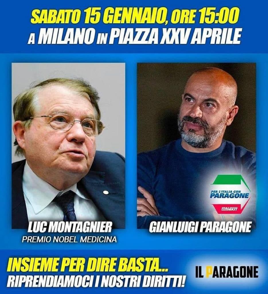 Maurizio Sarlo – A Milano c’è un grande parterre di Ospiti: in testa il premio Nobel Luc Montagner! A Roma migliaia di sigle.