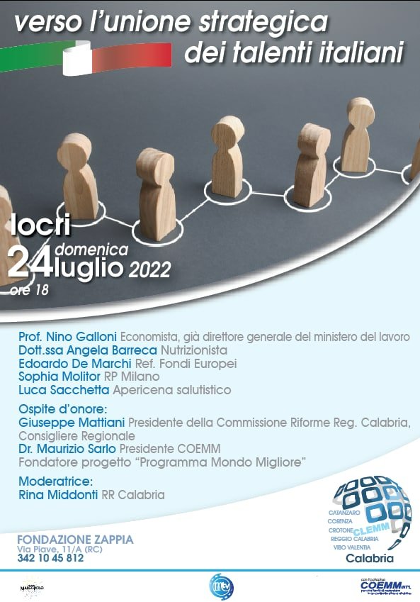 🇮🇹🇮🇹 Verso l’Unione Strategica dei Talenti Italiani 🇮🇹🇮🇹